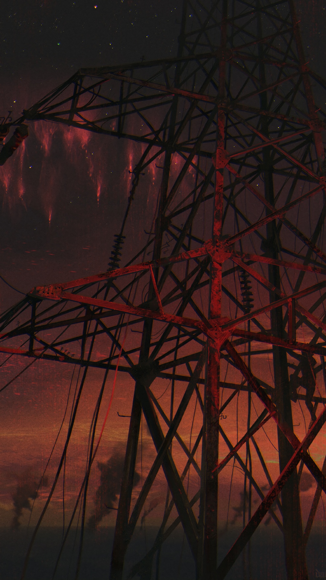 Tour Métallique Brune Sous Ciel Bleu. Wallpaper in 1080x1920 Resolution