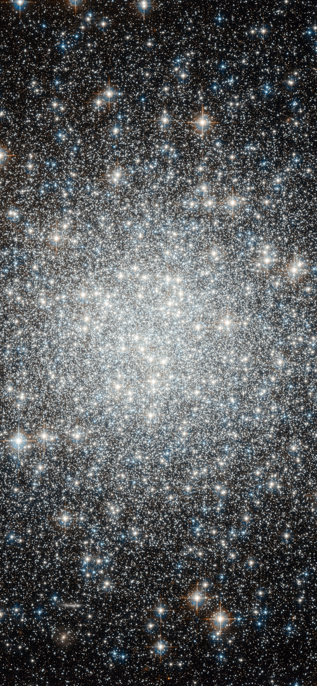 Estrellas Blancas y Azules en el Cielo. Wallpaper in 1242x2688 Resolution