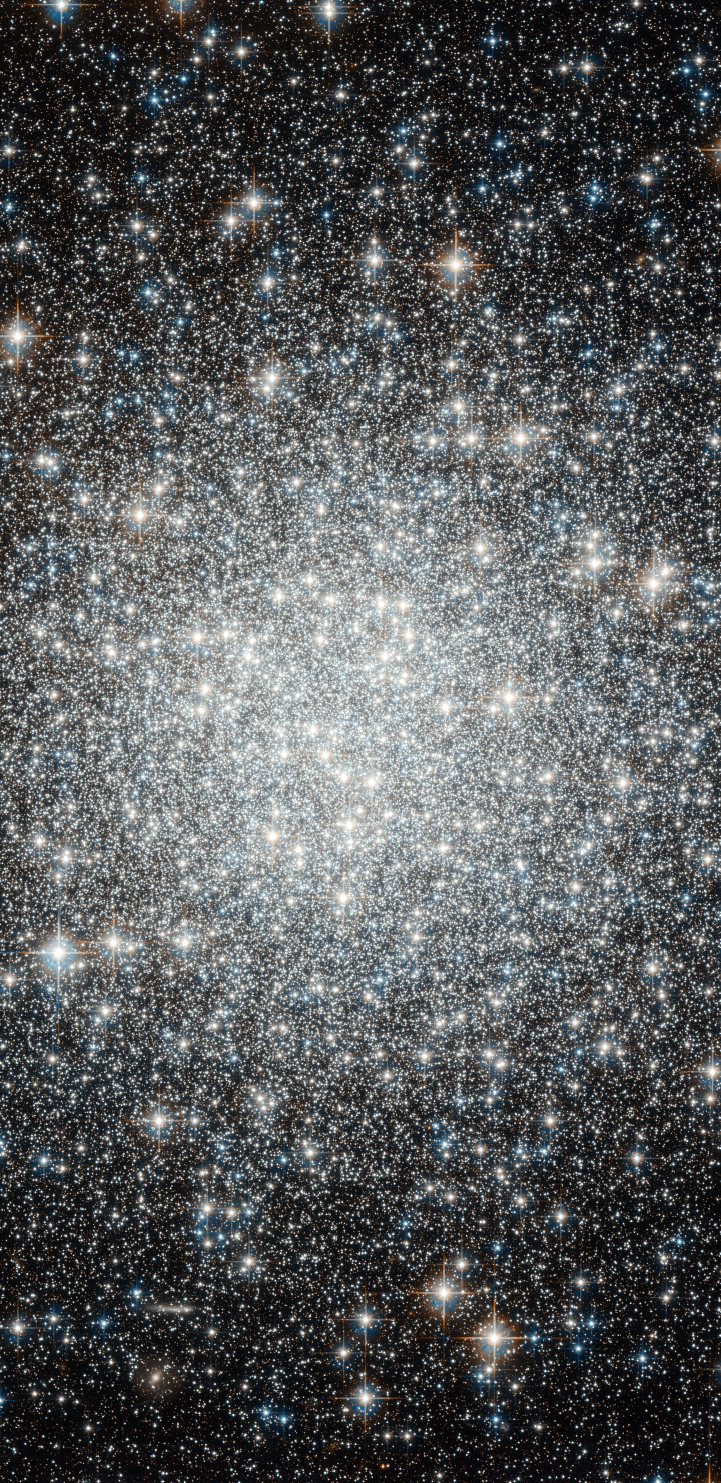 Estrellas Blancas y Azules en el Cielo. Wallpaper in 1440x2960 Resolution