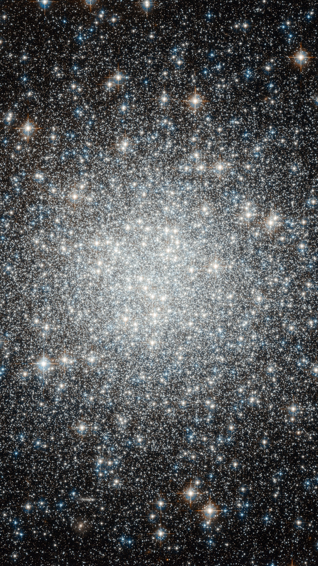 Weiße Und Blaue Sterne am Himmel. Wallpaper in 1080x1920 Resolution