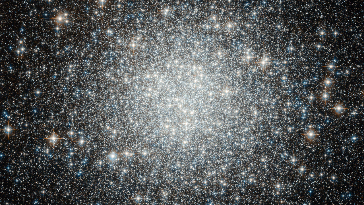 Weiße Und Blaue Sterne am Himmel. Wallpaper in 1280x720 Resolution