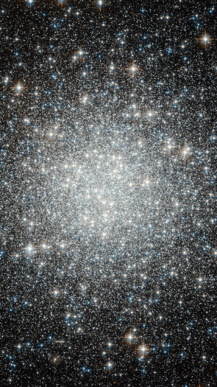 Weiße Und Blaue Sterne am Himmel. Wallpaper in 750x1334 Resolution