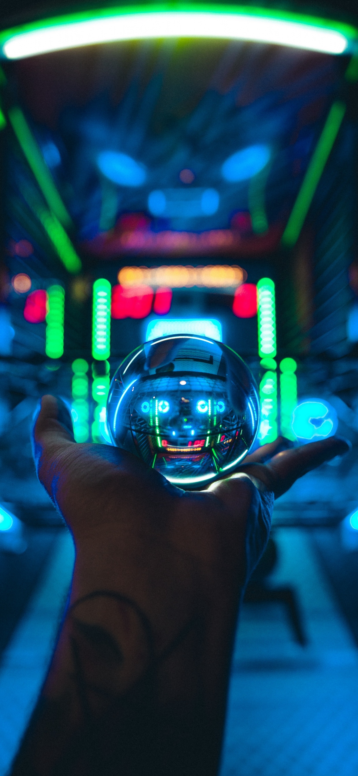 Hand, Automotive Lighting, Plant, Light, Purple. Wallpaper in 1242x2688 Resolution