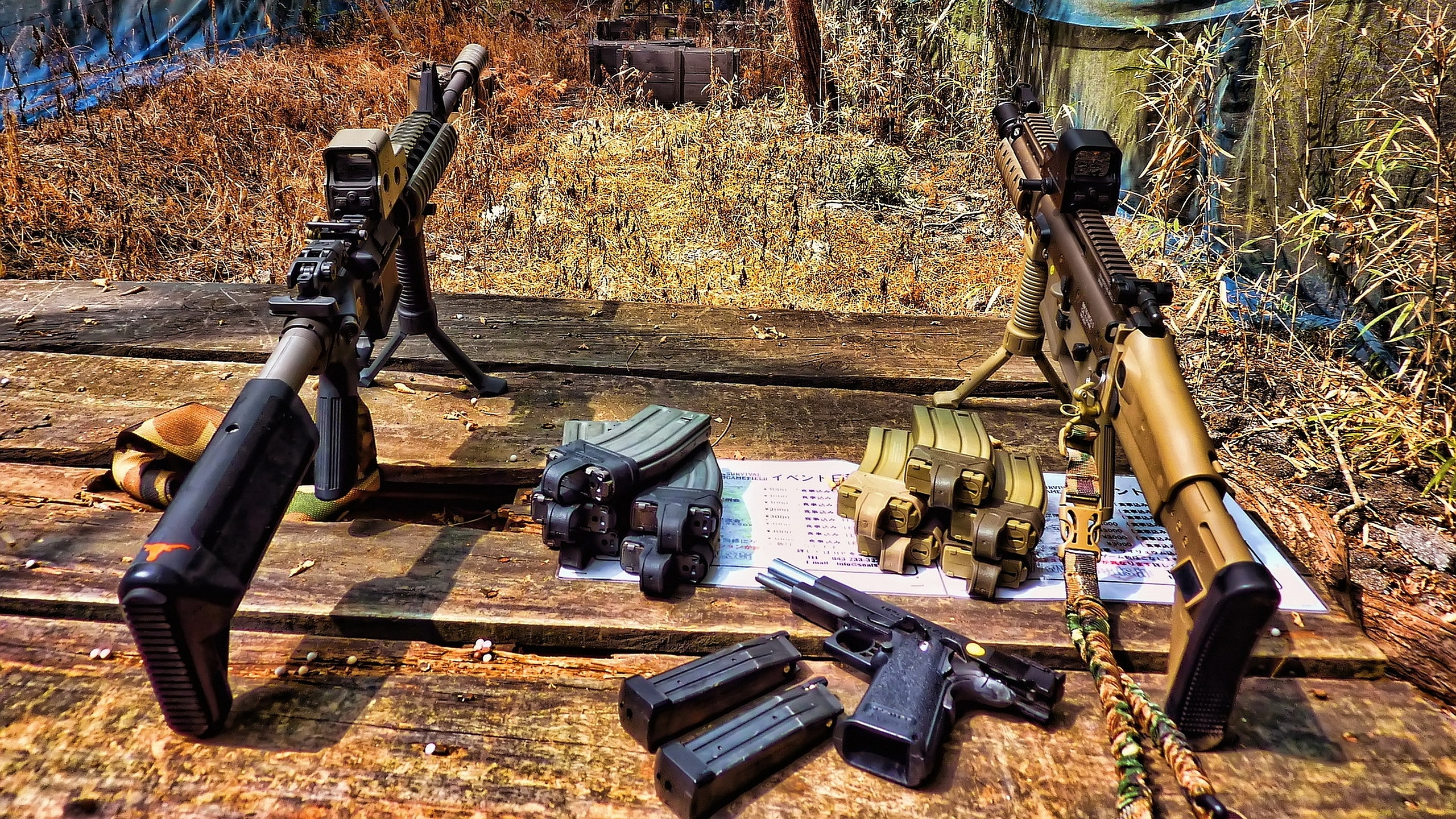 m4 Carbine, Pistolet, Airsoft, Airsoft Gun, Machine. Wallpaper in 2560x1440 Resolution