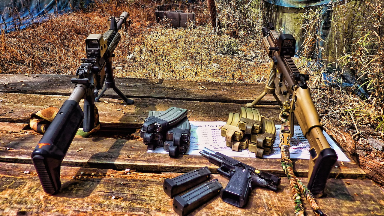 m4 Carbine, Gun, Airsoft, Airsoft Gun, Recreation. Wallpaper in 1280x720 Resolution