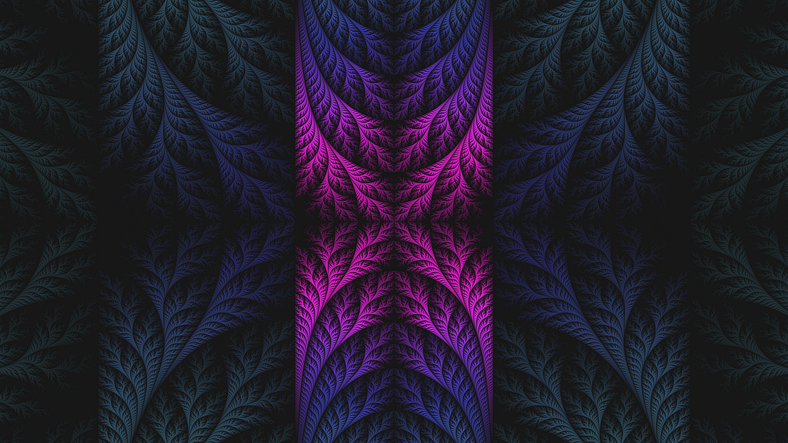 Purple and Black Abstract Painting. Wallpaper in 2560x1440 Resolution