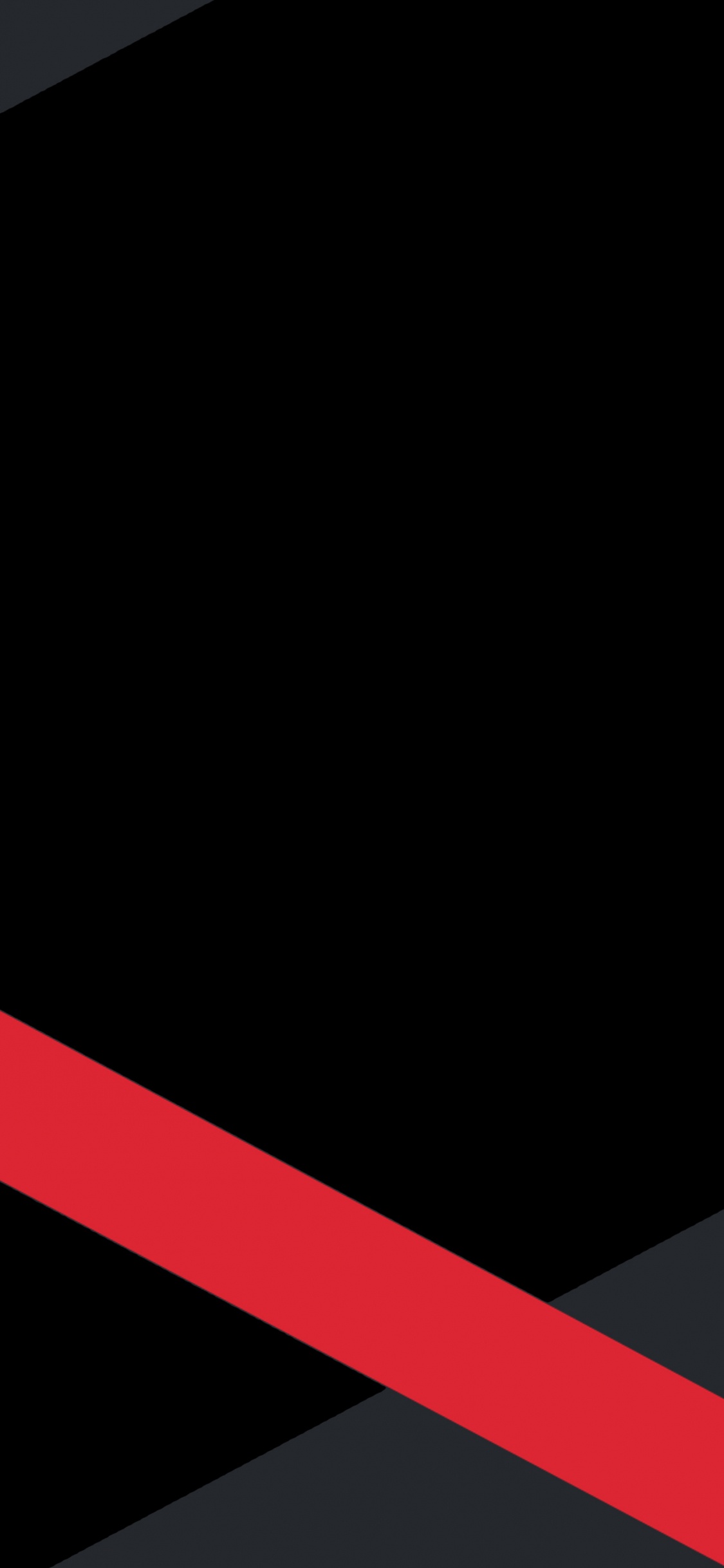 Rote Und Schwarze Liniendarstellung. Wallpaper in 1125x2436 Resolution