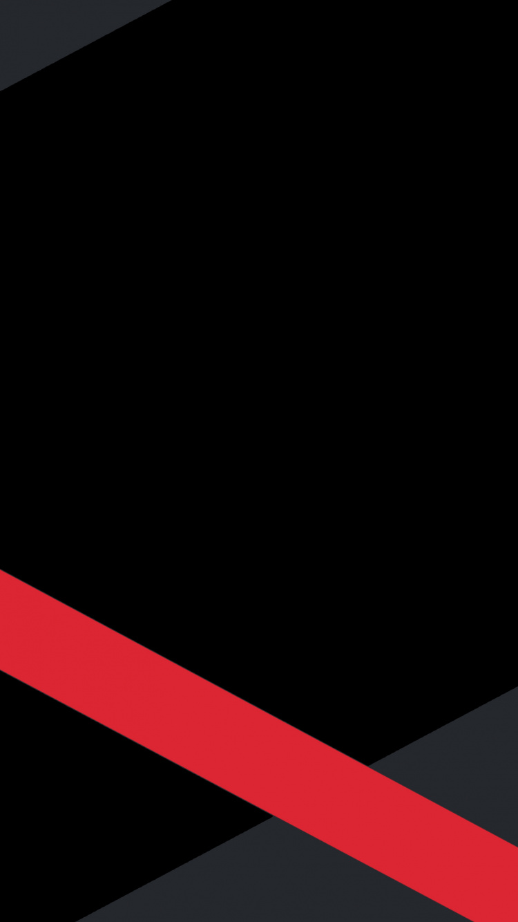 Illustration de la Ligne Rouge et Noire. Wallpaper in 750x1334 Resolution