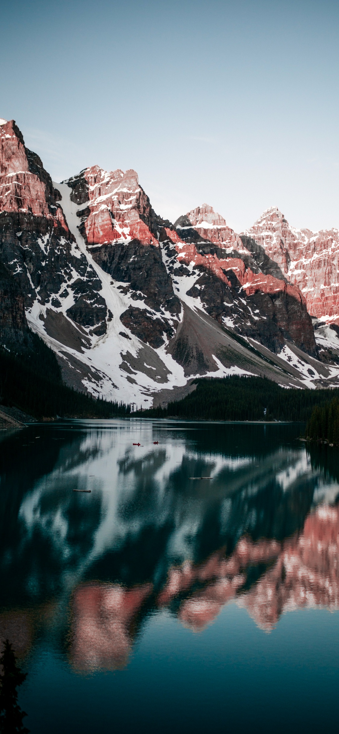 le Parc National de Banff, Banff, le Lac Moraine, Lake Louise, Eau. Wallpaper in 1125x2436 Resolution