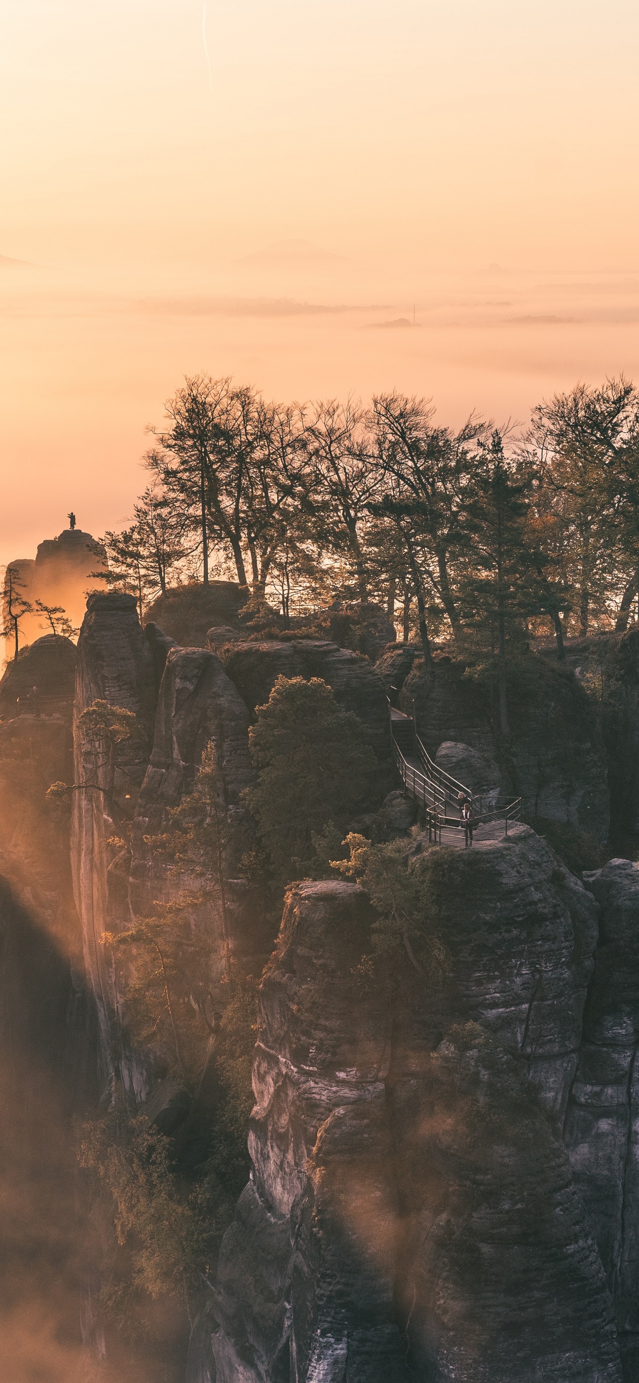 Sky, Terrain, Morning, Sunlight, Weather. Wallpaper in 1242x2688 Resolution