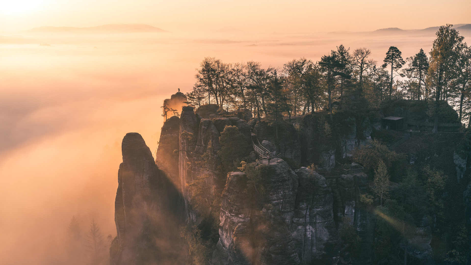 Sky, Terrain, Morning, Sunlight, Weather. Wallpaper in 1920x1080 Resolution