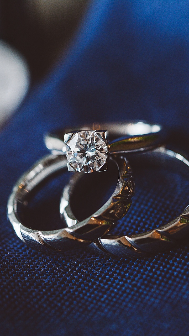 Anillo, Diamante, Joya, Anillo de Bodas, Plata. Wallpaper in 720x1280 Resolution