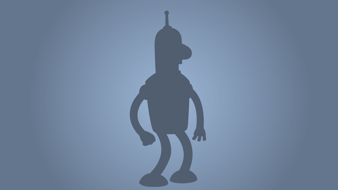 Silhouette de L'homme Avec Des Ailes Statue. Wallpaper in 1366x768 Resolution