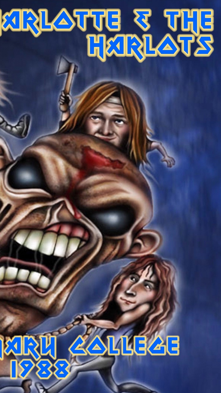 Iron Maiden, Heavy Metal, la Ficción, Protagonista, Ilustración. Wallpaper in 720x1280 Resolution