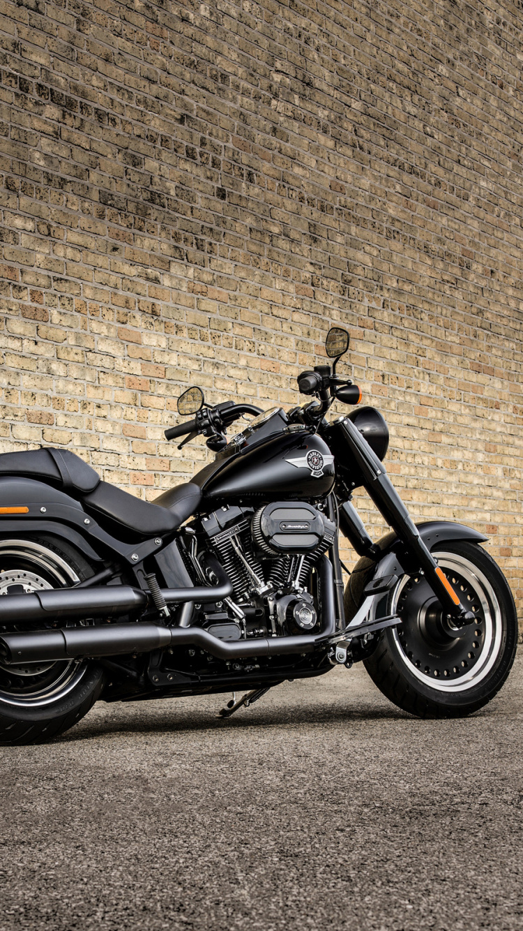 Motocicleta Cruiser Negra y Plateada. Wallpaper in 750x1334 Resolution