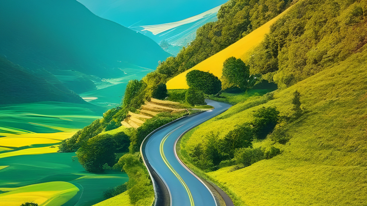 Natur, Mount Scenery, Alpen, Gebirgspass, Road. Wallpaper in 1280x720 Resolution