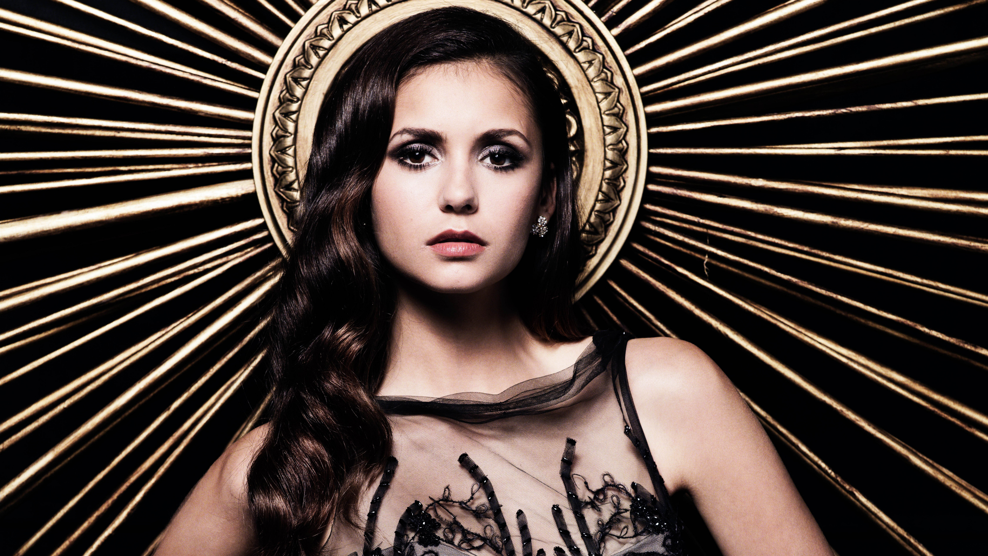 Nina Dobrev, The Vampire Diaries, Elena Gilbert, Damon Salvatore, Die Vampirtagebücher - Staffel 4. Wallpaper in 3840x2160 Resolution