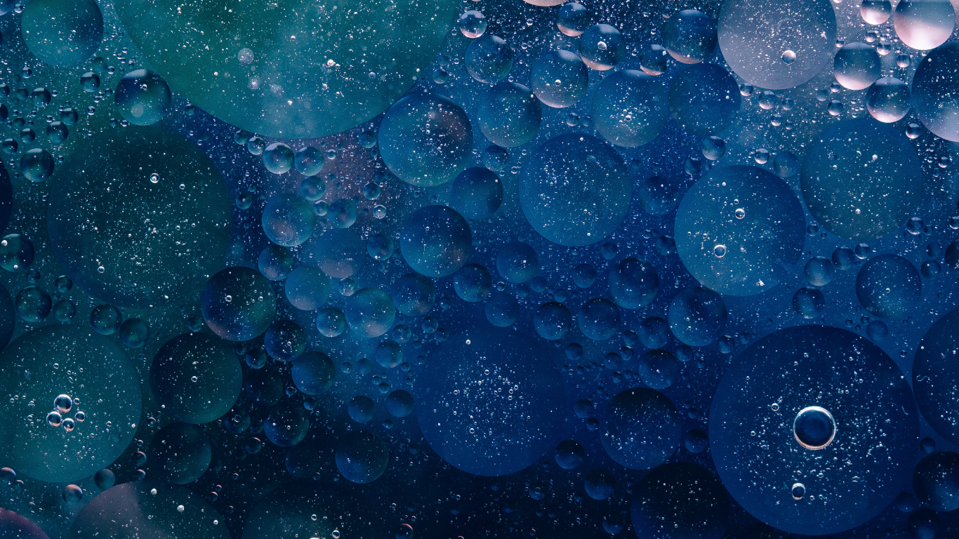 Water Droplets on Glass Panel. Wallpaper in 1366x768 Resolution