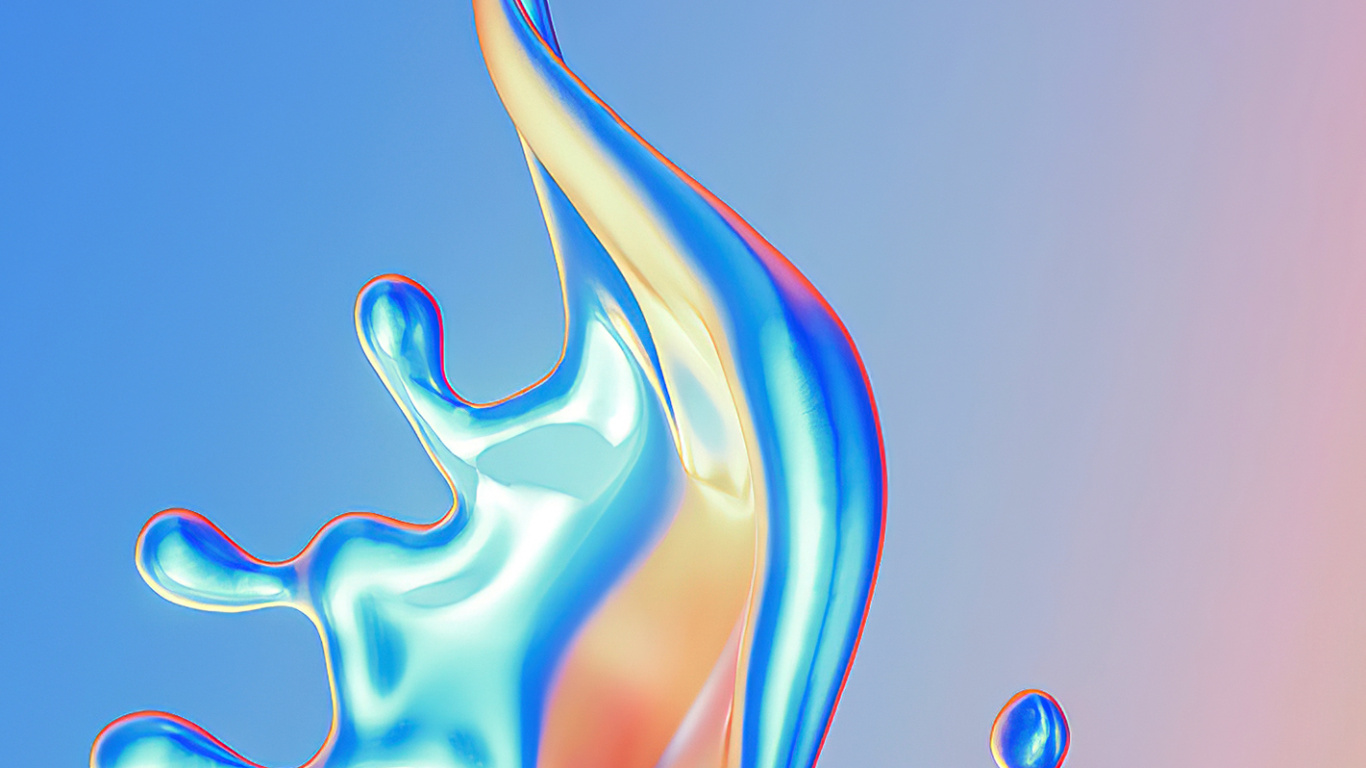 液体, Azure, 流体, 雕塑, 艺术 壁纸 1366x768 允许