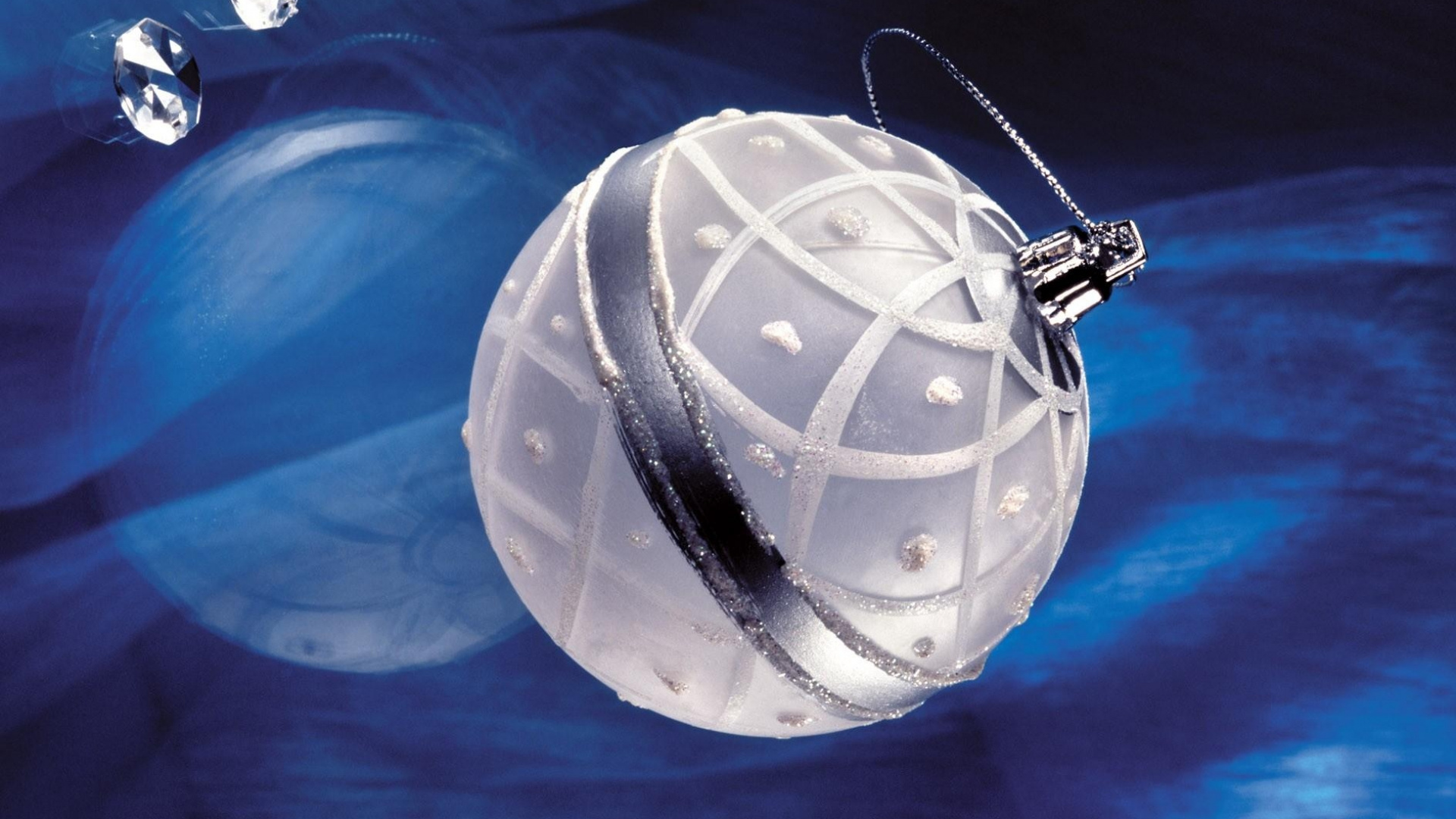 Weihnachtsdekoration, Weihnachtsbaum, Sphäre, Raum, Kristall. Wallpaper in 1920x1080 Resolution