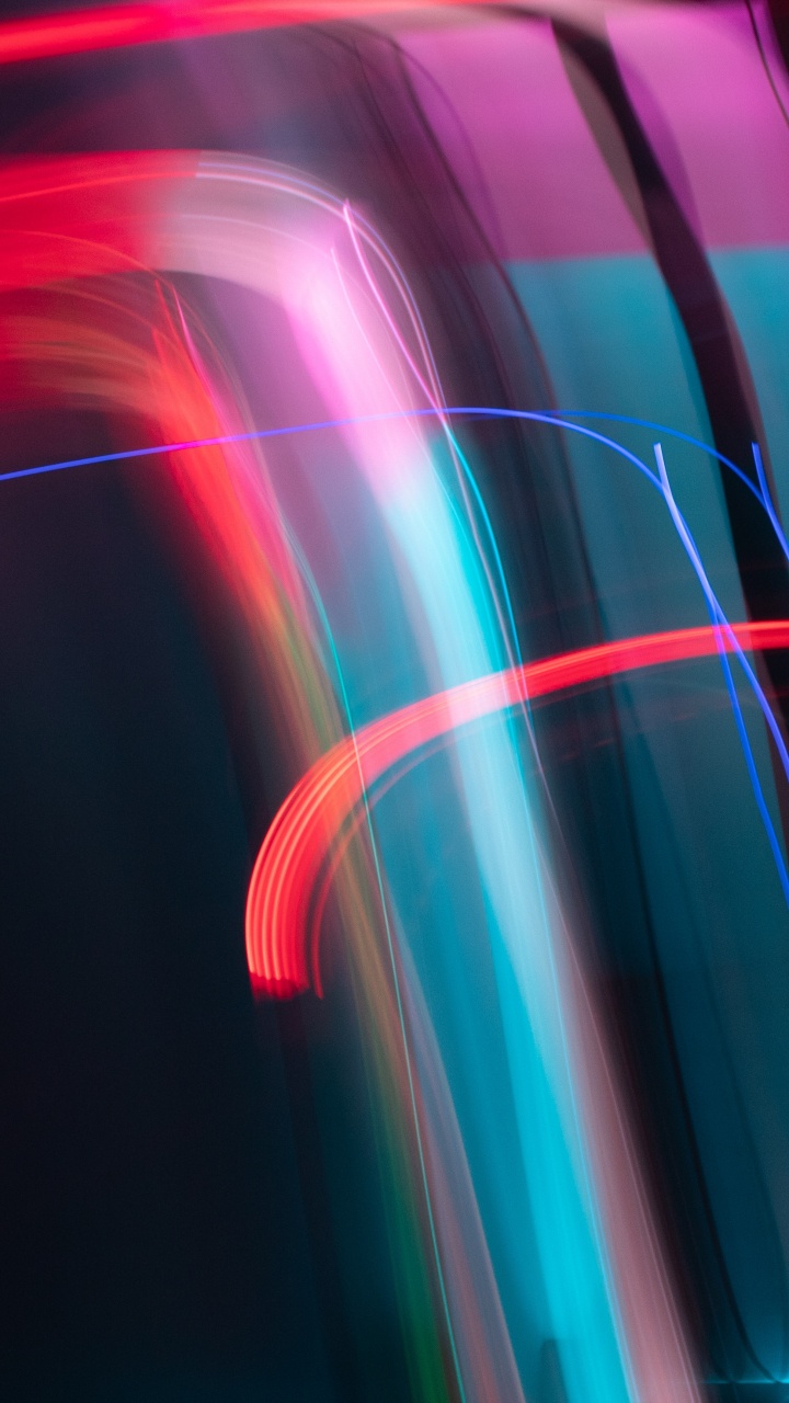 光, 红色的, 色彩, 电蓝色的, 视觉效果的灯光 壁纸 720x1280 允许