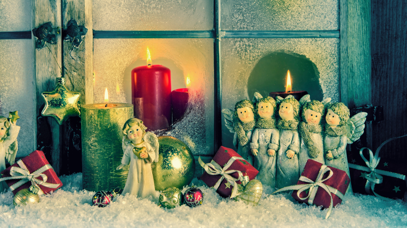 Le Jour De Noël, Ornement de Noël, Décoration de Noël, Événement, Nouvelle Année. Wallpaper in 1366x768 Resolution