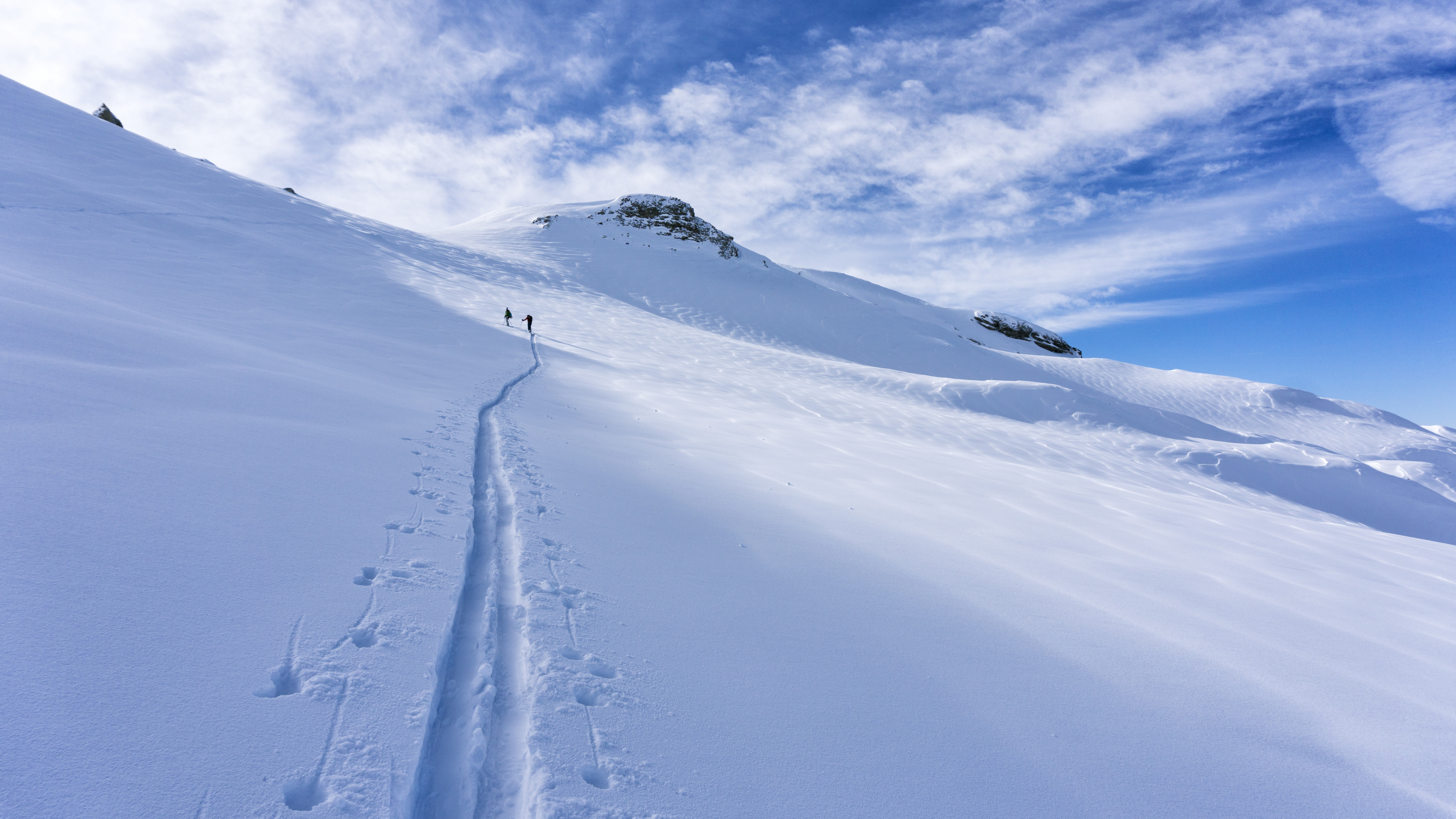 斜坡, 冰川地貌, 阿尔卑斯山, Nunatak, 滑雪道 壁纸 3840x2160 允许