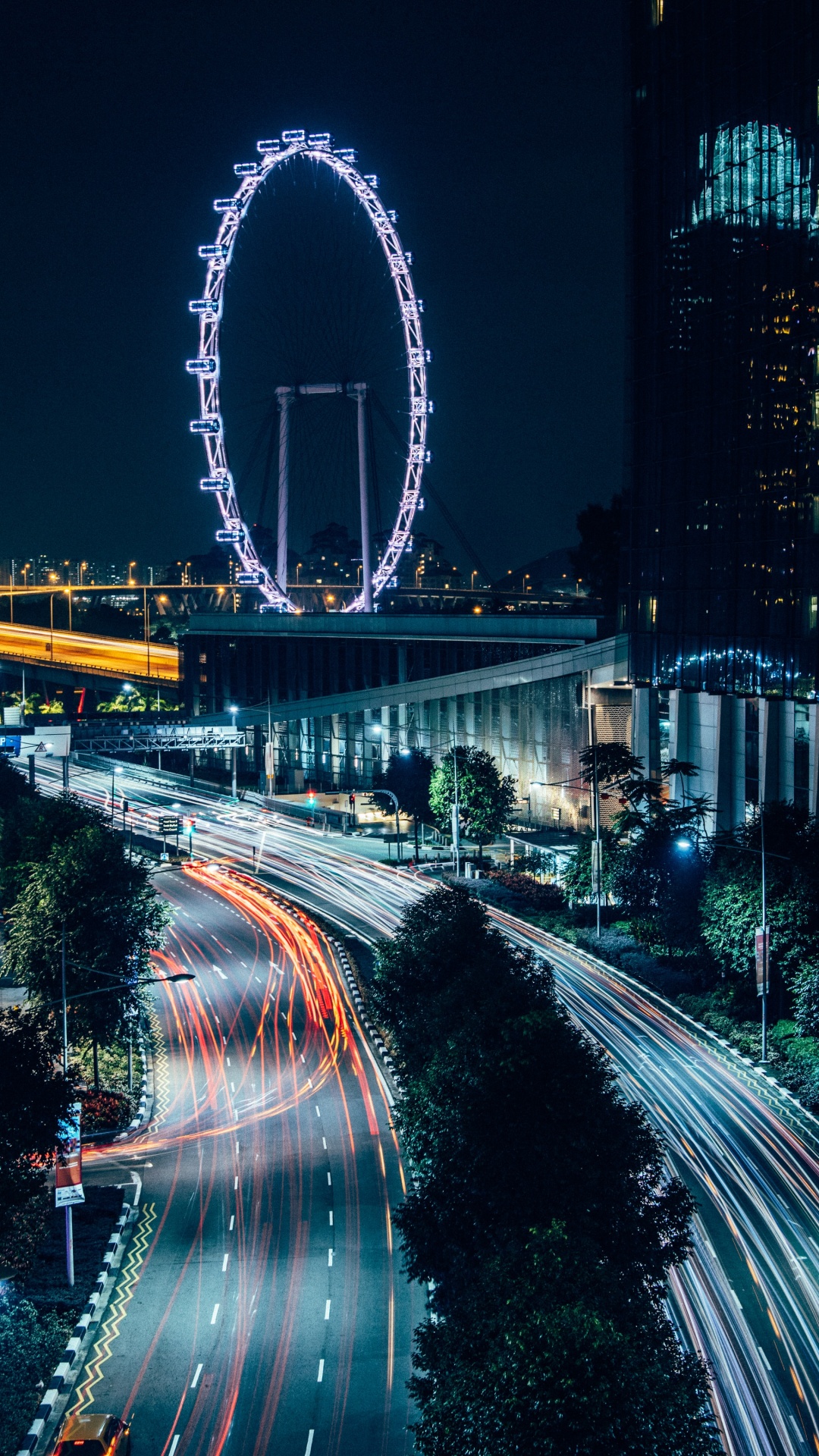 Time Lapse Photography of Cars on Road During Night Time. Wallpaper in 1080x1920 Resolution