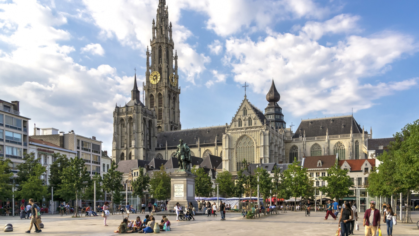 城市, 建筑, 城镇广场, 螺旋, 大教堂 壁纸 1366x768 允许