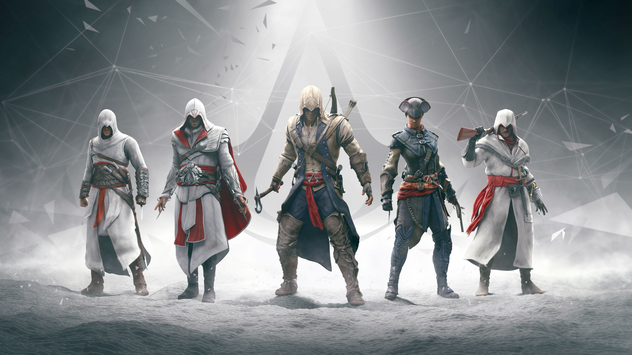 Assassins Creed, Assassins Creed III, Assassins Creed Brotherhood, Assassin, Figurine. Wallpaper in 2560x1440 Resolution