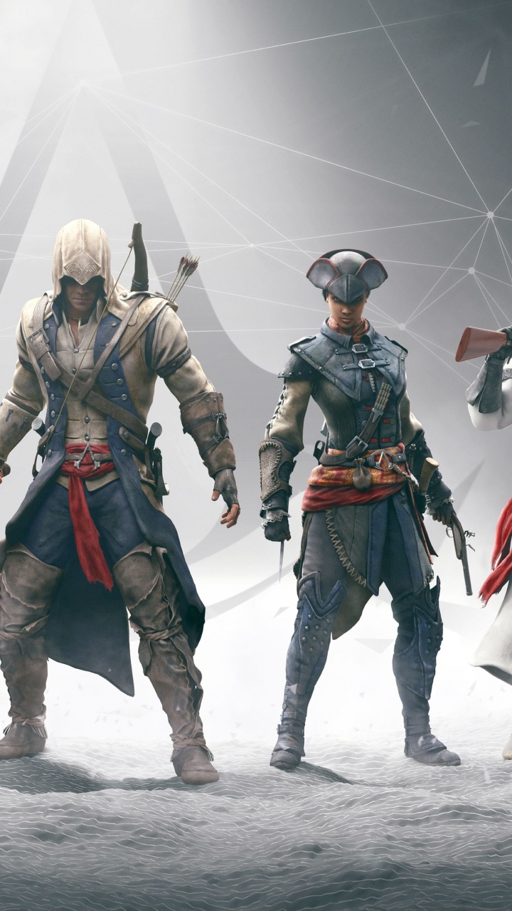 Assassins Creed, Assassins Creed III, Assassins Creed Brotherhood, Assassin, Figurine. Wallpaper in 720x1280 Resolution