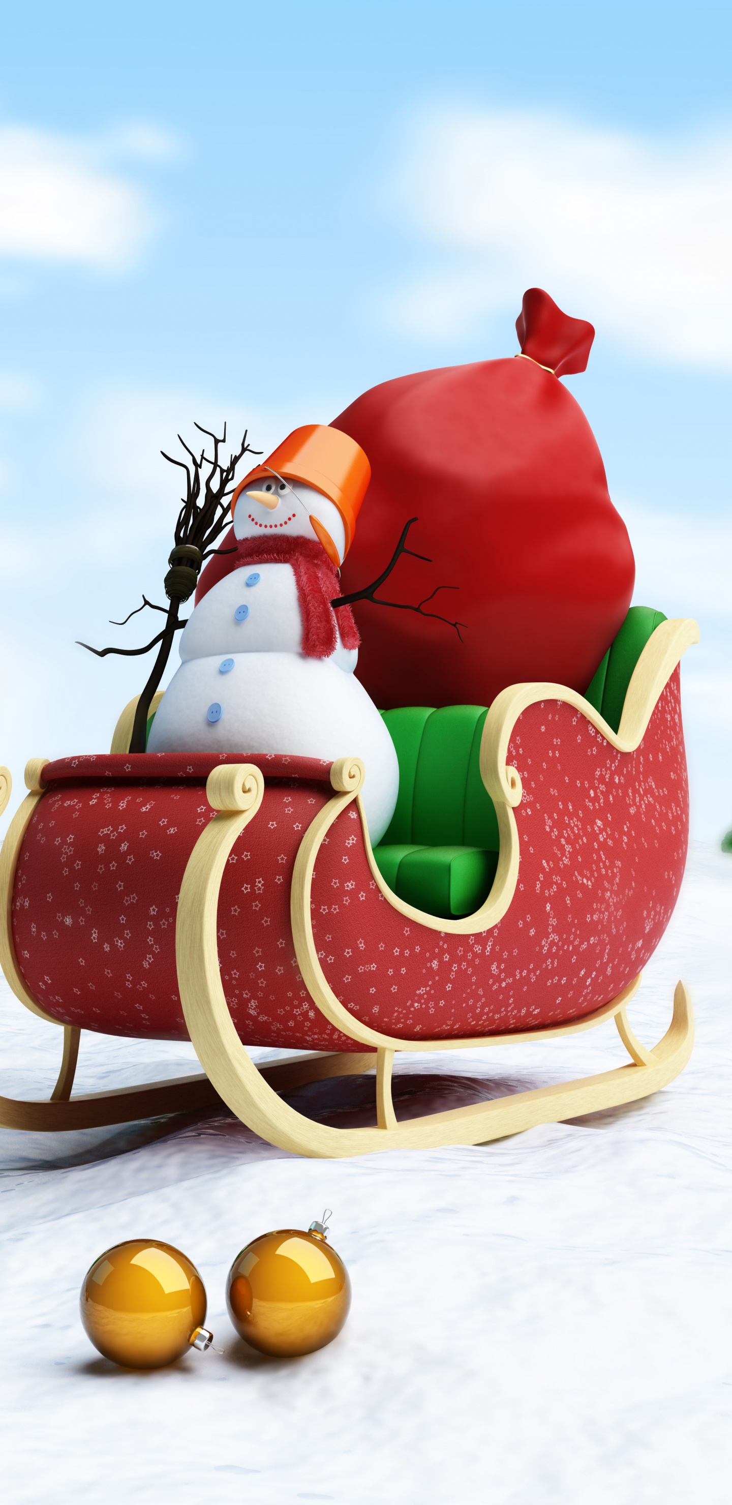 Weihnachtsmann, Weihnachten, Weihnachtsbaum, Christmas Ornament, Ded Moroz. Wallpaper in 1440x2960 Resolution