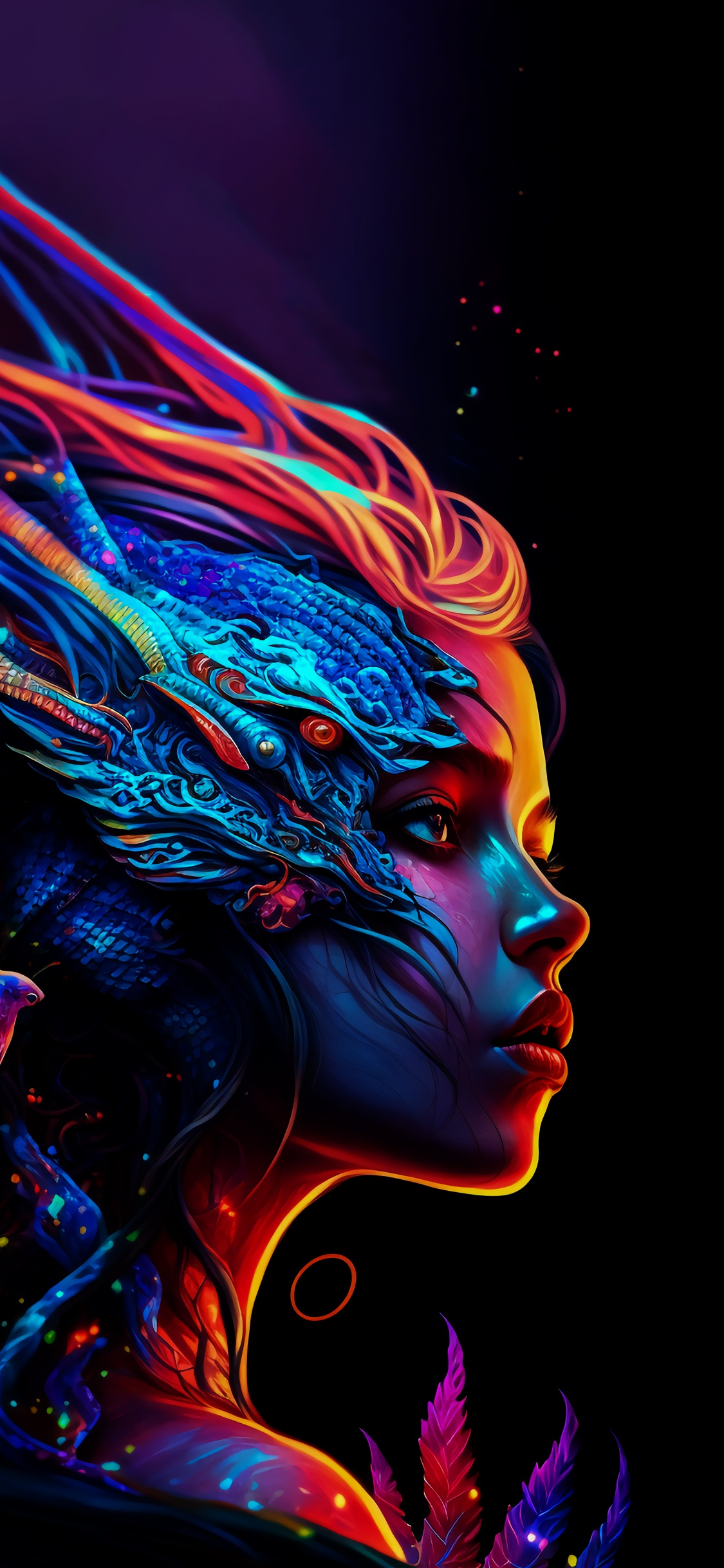 Art, Magenta, Obscurité, Peinture, Artiste. Wallpaper in 1125x2436 Resolution