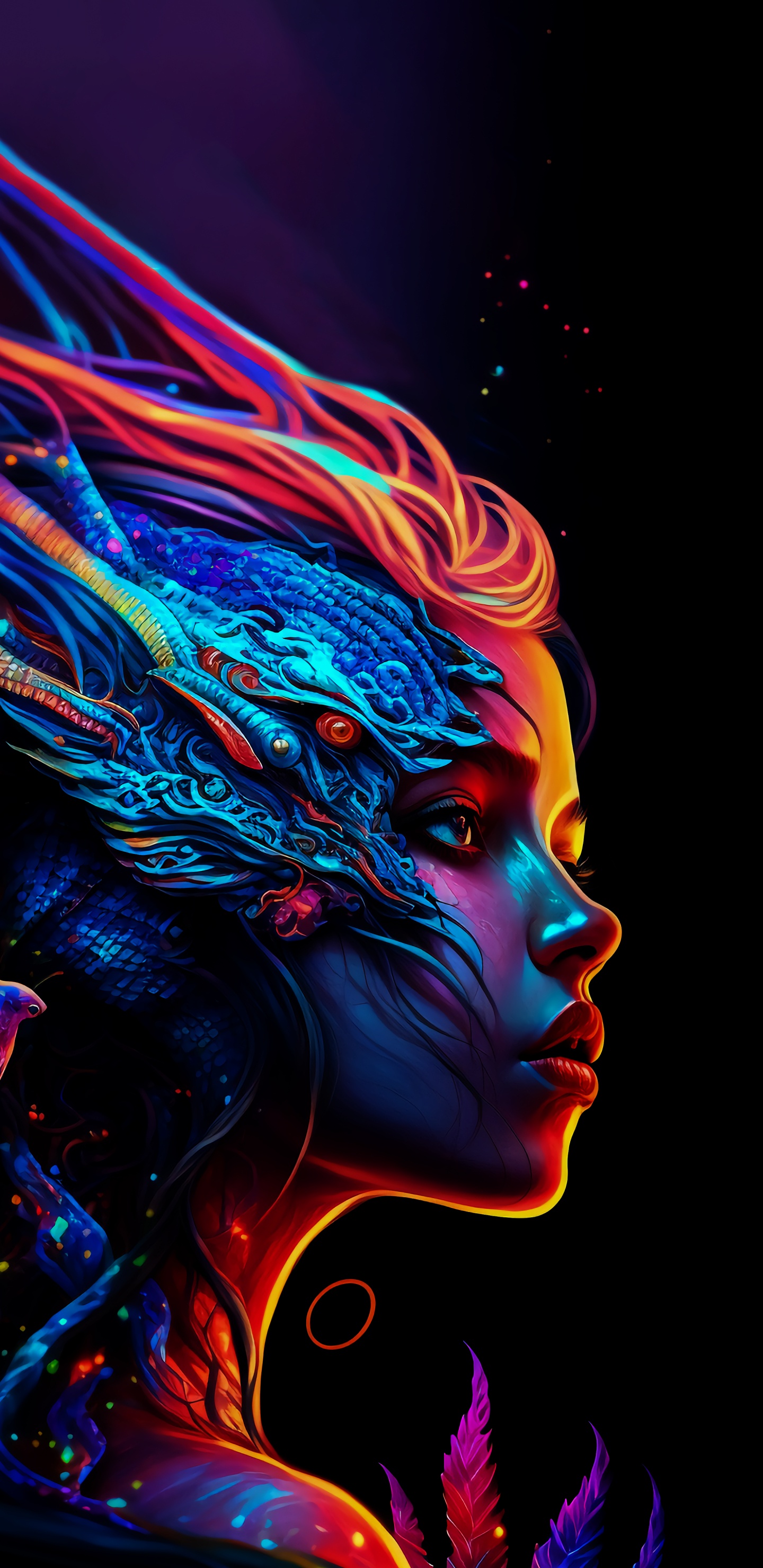 Art, Magenta, Obscurité, Peinture, Artiste. Wallpaper in 1440x2960 Resolution