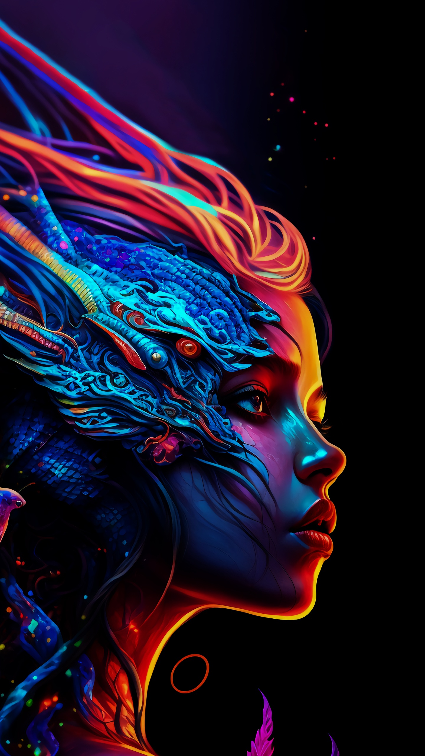 Arte, Magenta, Pintura, Artista, Evento. Wallpaper in 1440x2560 Resolution