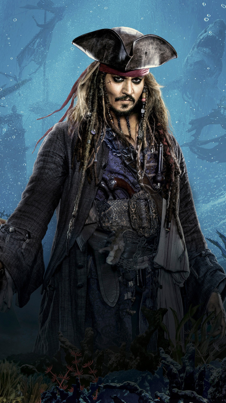 Geoff Zanelli, Captain Jack Sparrow, Captain Armando Salazar, The Devils Triangle, The High Seas. Wallpaper in 750x1334 Resolution