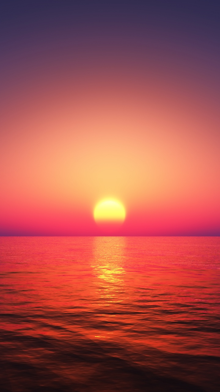 日落, 太阳, 余辉, 气氛, 生态区 壁纸 720x1280 允许