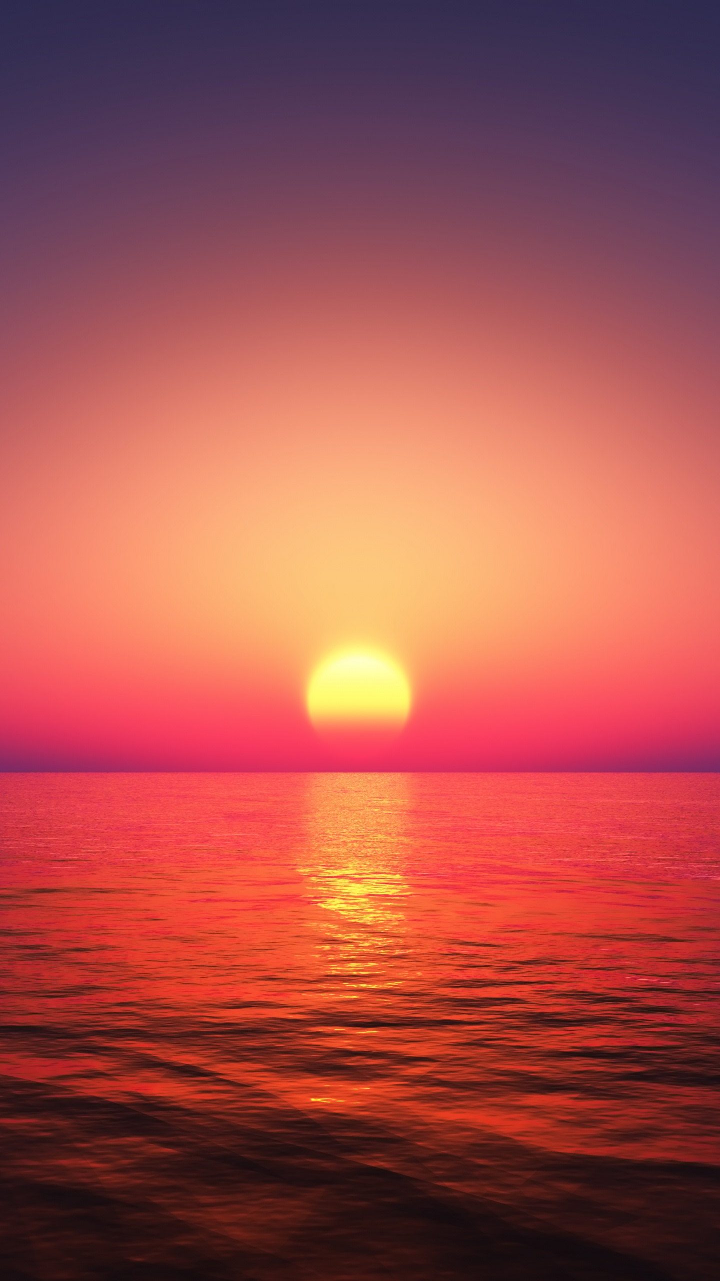 Sonnenuntergang, Sonne, Afterglow, Wasser, Atmosphäre. Wallpaper in 1440x2560 Resolution