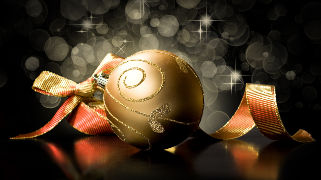 El Día De Navidad, Adorno de Navidad, Decoración de la Navidad, Ilustración, Esfera. Wallpaper in 1280x720 Resolution