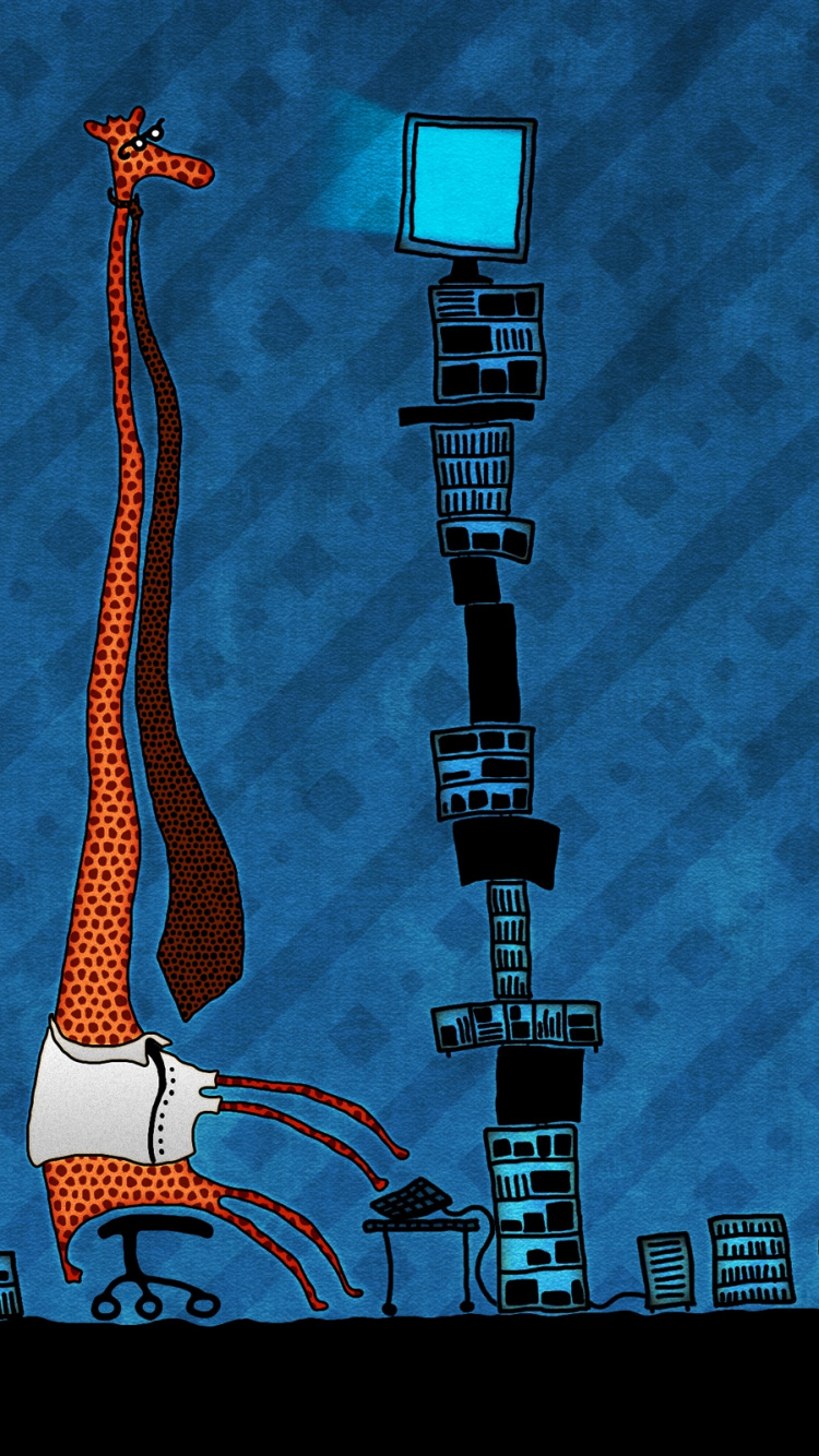 Femme en Robe Blanche Illustration. Wallpaper in 750x1334 Resolution