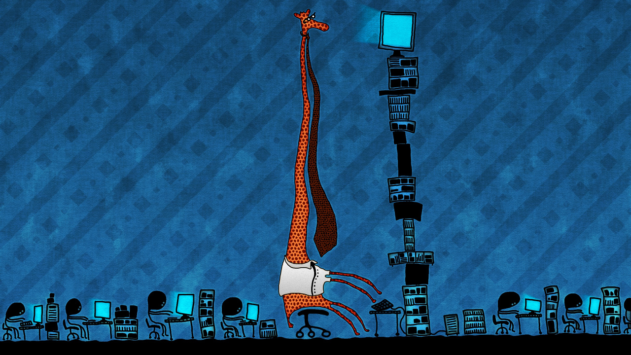 Woman in White Dress Illustration. Wallpaper in 1280x720 Resolution