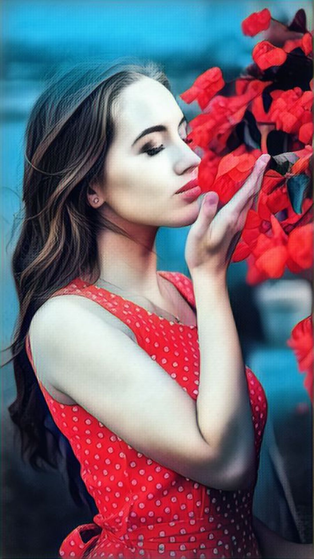 Schönheit, Gesicht, Haut, Lippe, Lippenstift. Wallpaper in 1080x1920 Resolution