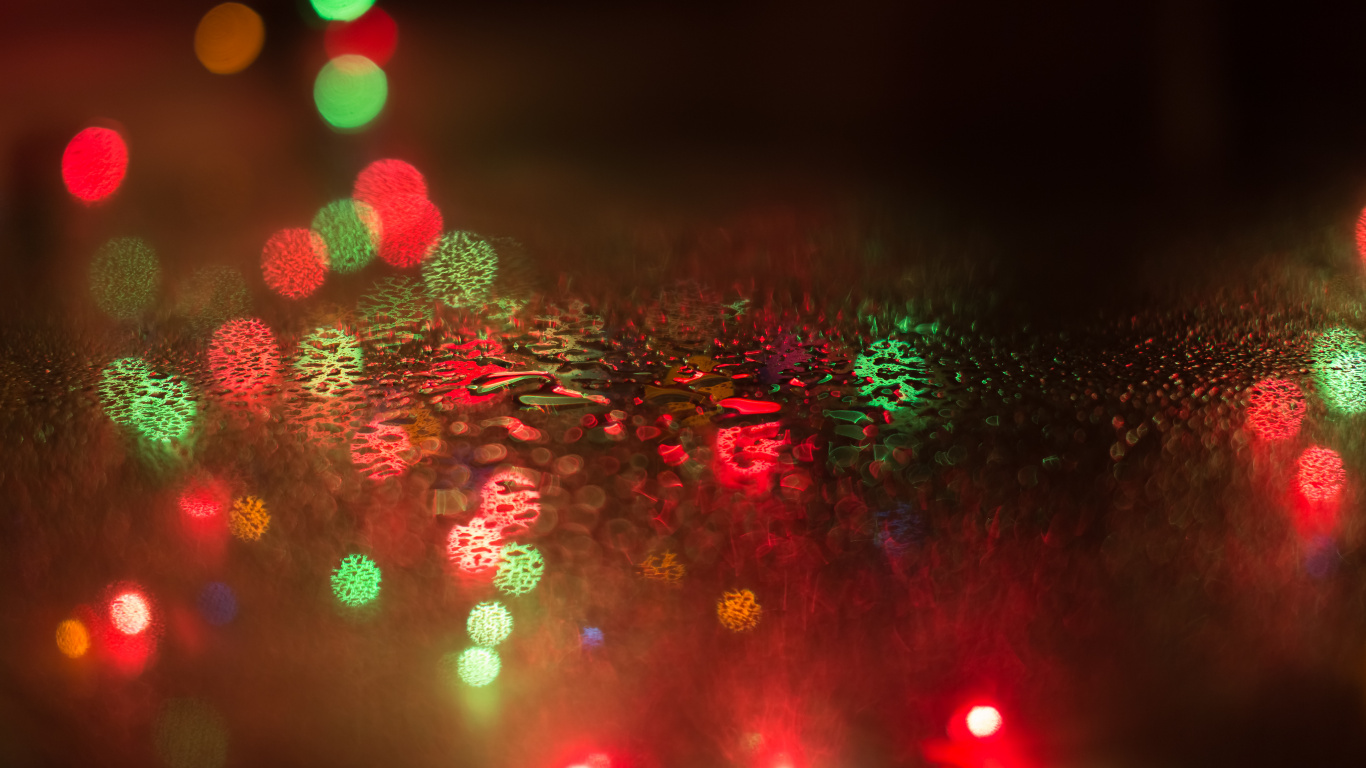 Licht, Weihnachtsbeleuchtung, Nacht, Weihnachtsdekoration, Dekor. Wallpaper in 1366x768 Resolution