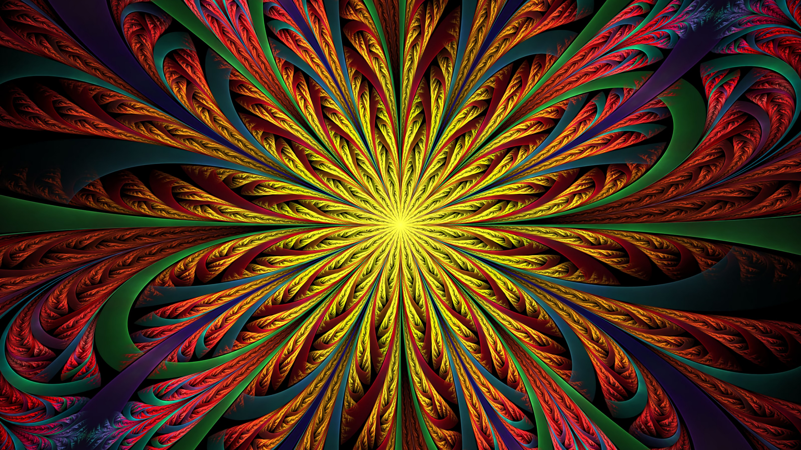 Ilustración de Planta Verde y Marrón. Wallpaper in 2560x1440 Resolution