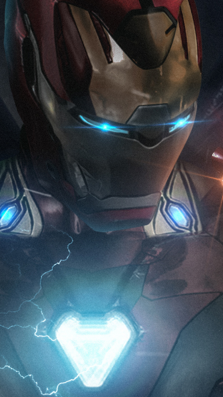 Illustration de Robot Noir et Rouge. Wallpaper in 750x1334 Resolution