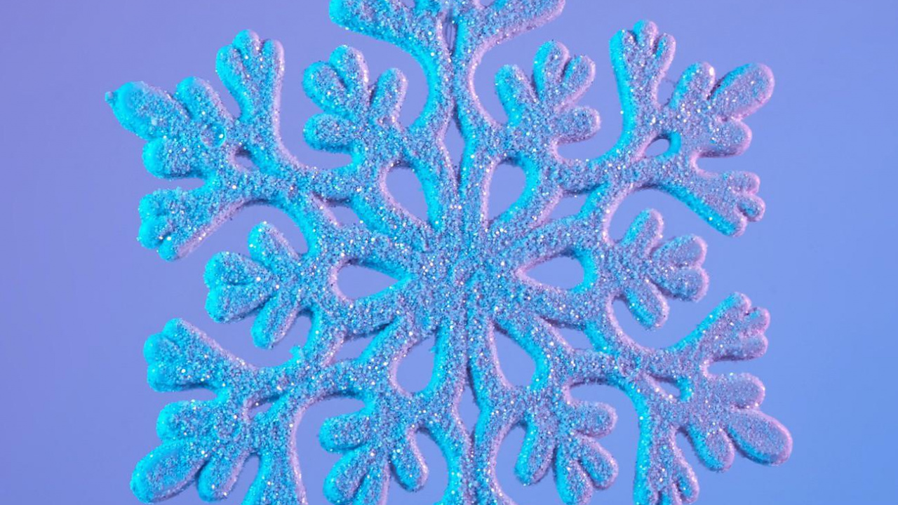 Schneeflocke, Kunst, Symmetrie, Electric Blue, Muster. Wallpaper in 1280x720 Resolution