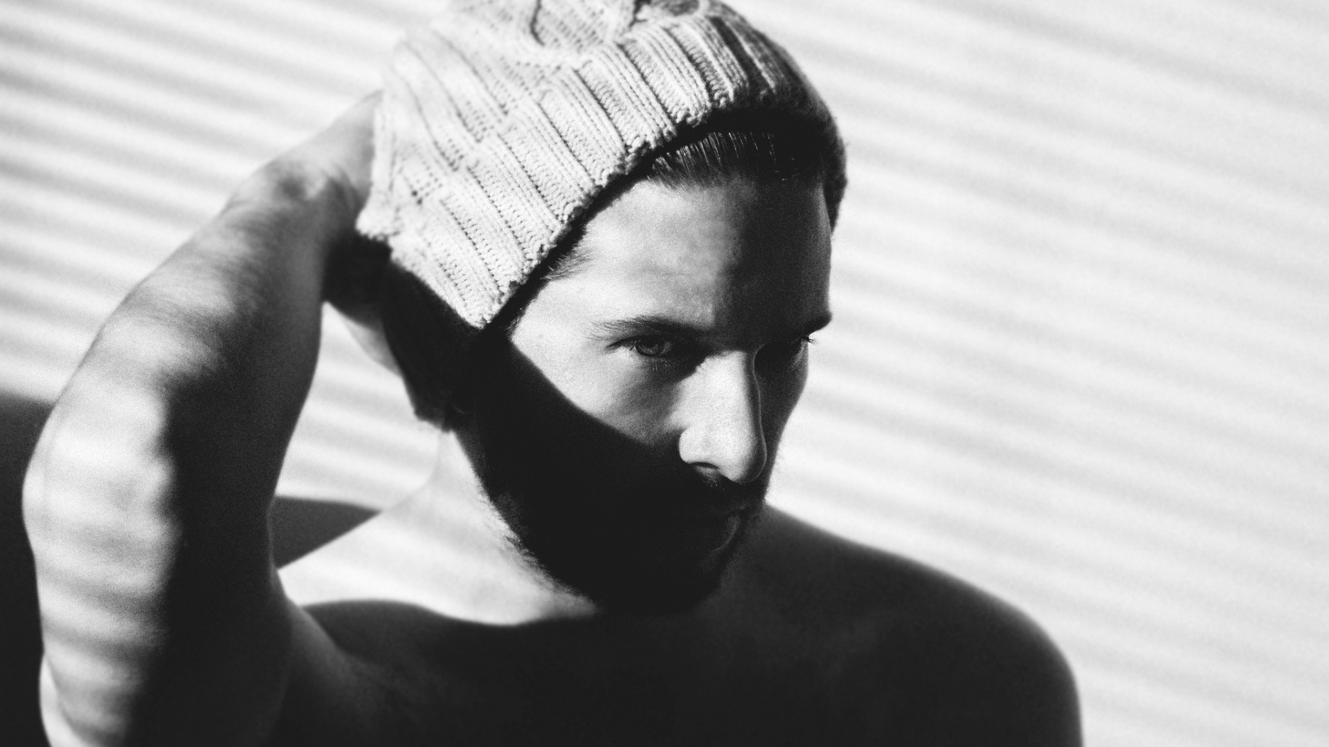 Noir et Blanc, Noir, White, Cou, L'homme. Wallpaper in 1920x1080 Resolution