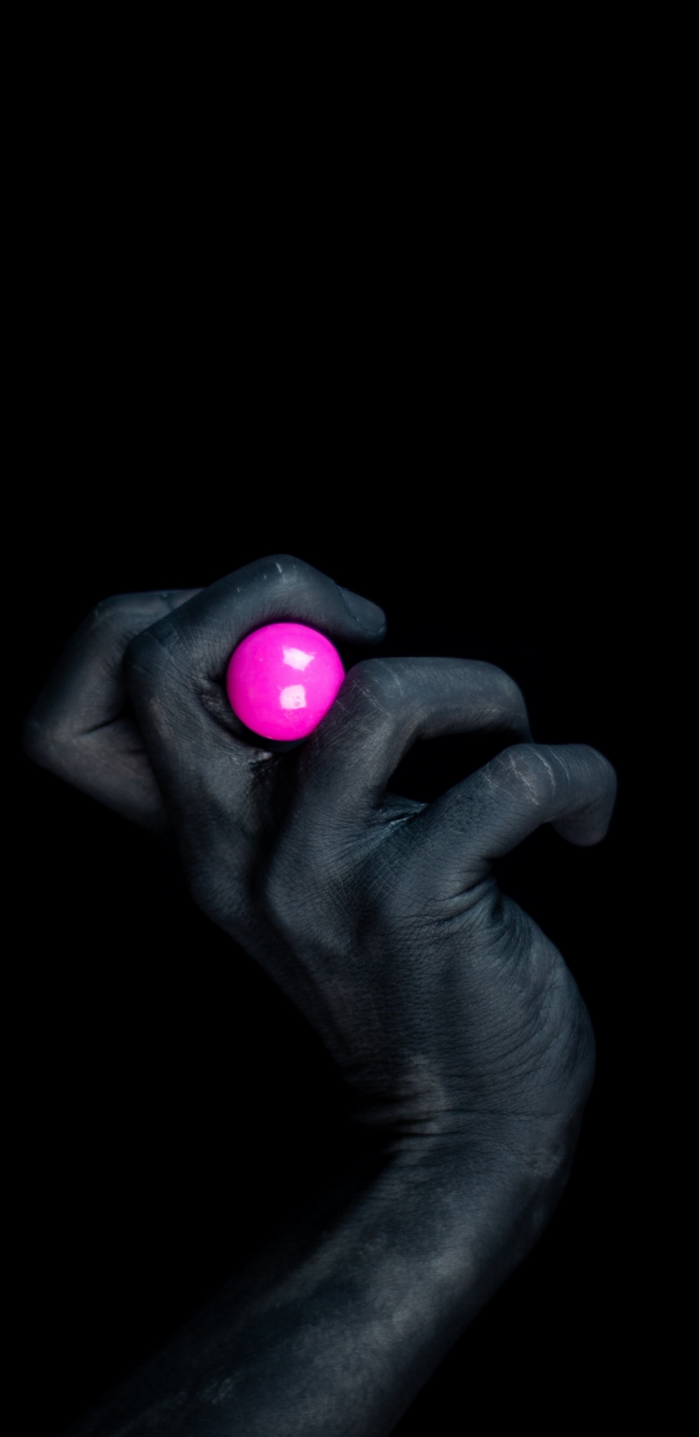 Person Holding Red Round Ornament. Wallpaper in 1440x2960 Resolution