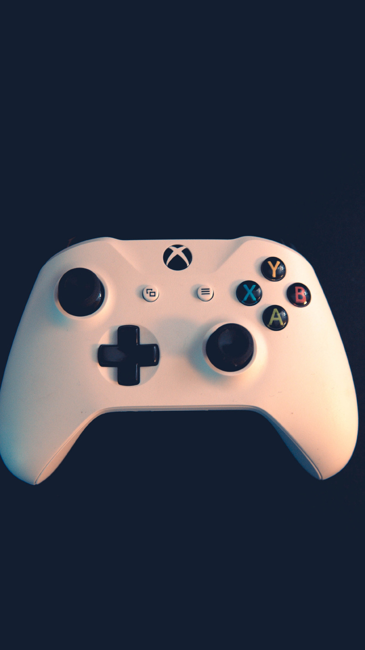Weißer Xbox One-Gamecontroller. Wallpaper in 750x1334 Resolution