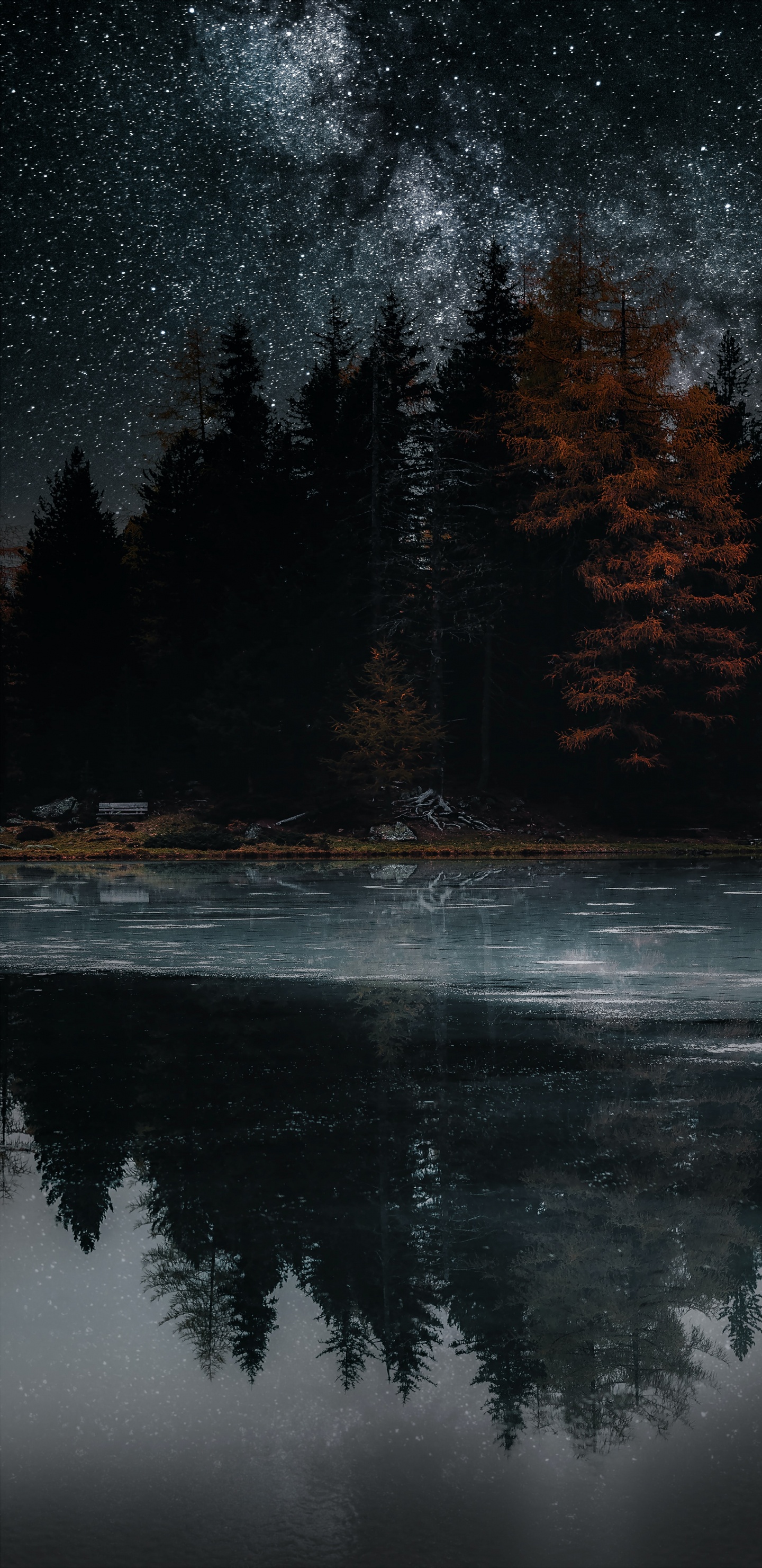 Voie Lactée, Eau, Atmosphère, Les Ressources en Eau, Paysage Naturel. Wallpaper in 1440x2960 Resolution